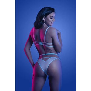 Prismatic Bra and Panty - Medium/large - Light Blue