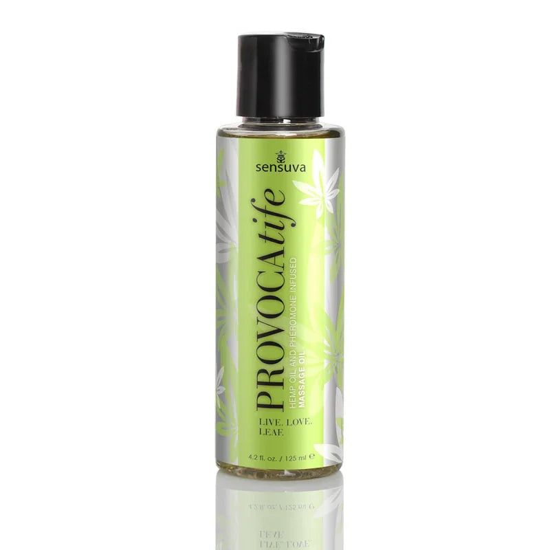 Provocatife Hemp Oil & Pheromone Infused Massage Oil - 4.2 Fl. Oz. / 125 ml - MyPleasure