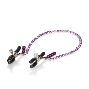 Purple Chain Nipple Clamps - MyPleasure