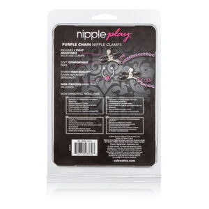 Purple Chain Nipple Clamps - MyPleasure