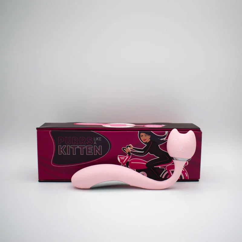Like A Kitten Purrs Like A Kitten Vibrator Wand Dildo Massager for Clitoral Vaginal G-Spot Anal, Adult Sex Toy, 10 Vibrations