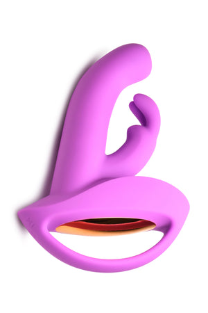 INMI 12X Come-Hither Rocker Come Hither Silicone Vibrator Purple.