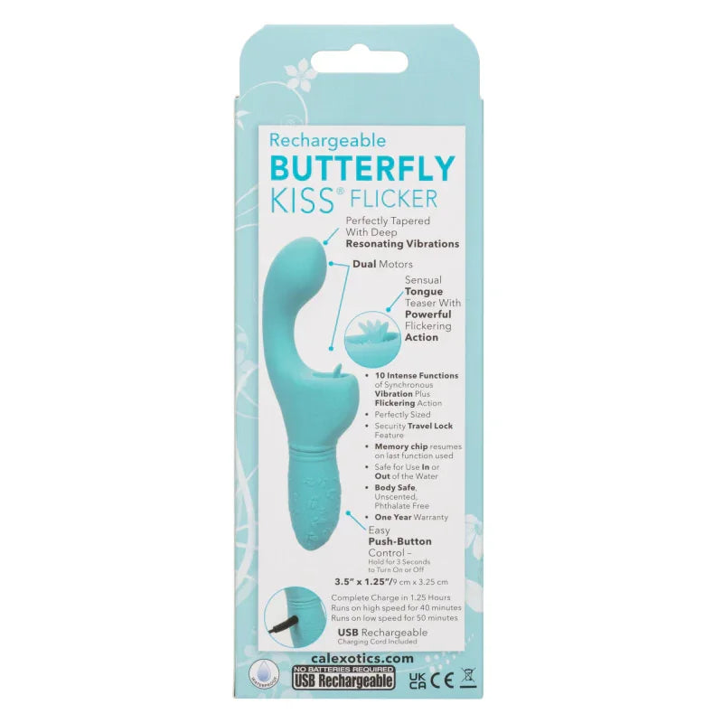 Rechargeable Butterfly Kiss Flicker - Blue