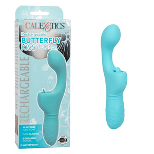 Rechargeable Butterfly Kiss Flicker - Blue - MyPleasure