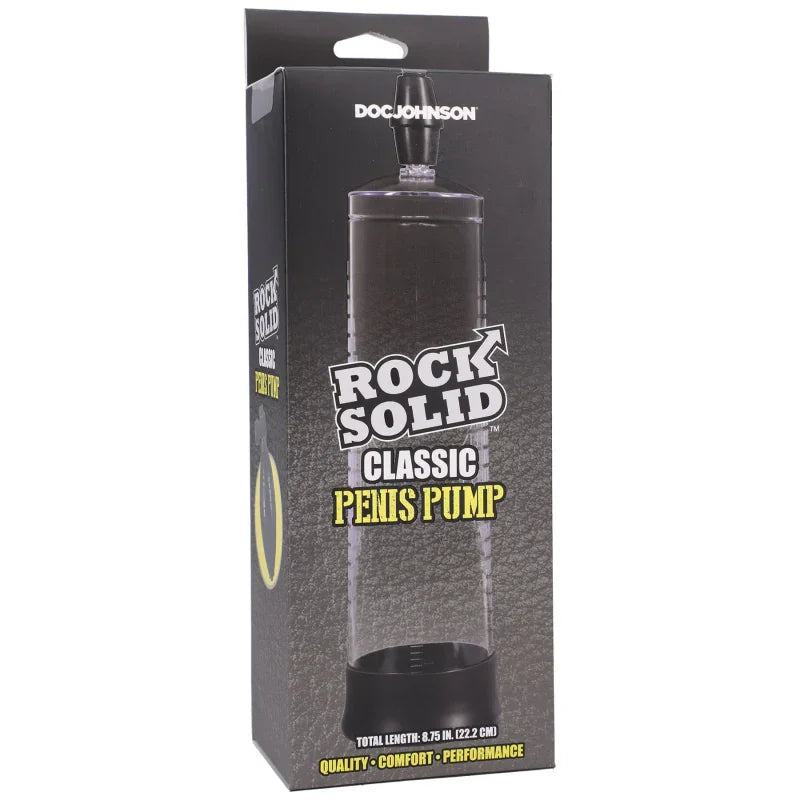 Rock Solid - Classic Penis Pump - Black/clear - MyPleasure