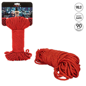 Scandal BDSM Rope 98.5ft/ 30m - Red - MyPleasure