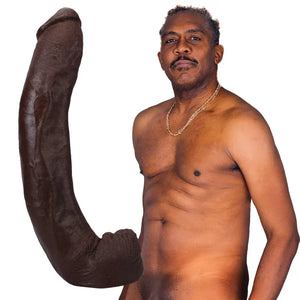 Signature Cocks - Dredd - 13.5 Inch Ultraskyn Cock With Removable Vac-U-Lock Suction Cup - Chocolate