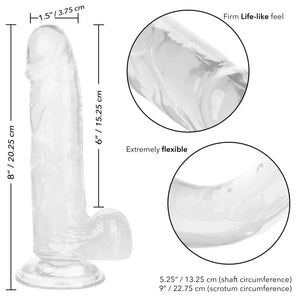 Size Queen 6 inch/15.25 Cm - Clear - MyPleasure