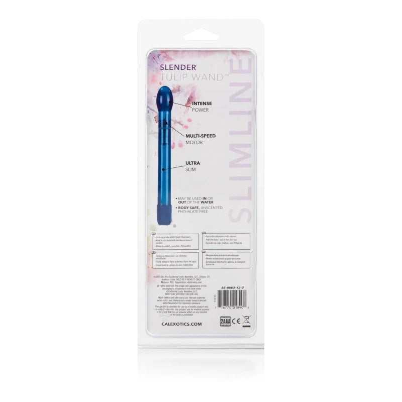 Slender Tulip Wand Cobalt - MyPleasure