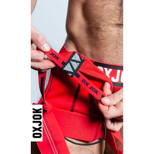 Slingjock Upthrust Slider-Strap Jock Red Hot Xl