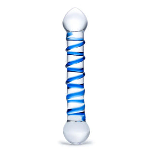 Spiral 6" Glass Dildo