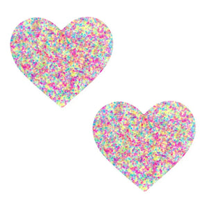 Sprankles Neon Blacklight Glitter I Heart U Nipztix Pasties - MyPleasure