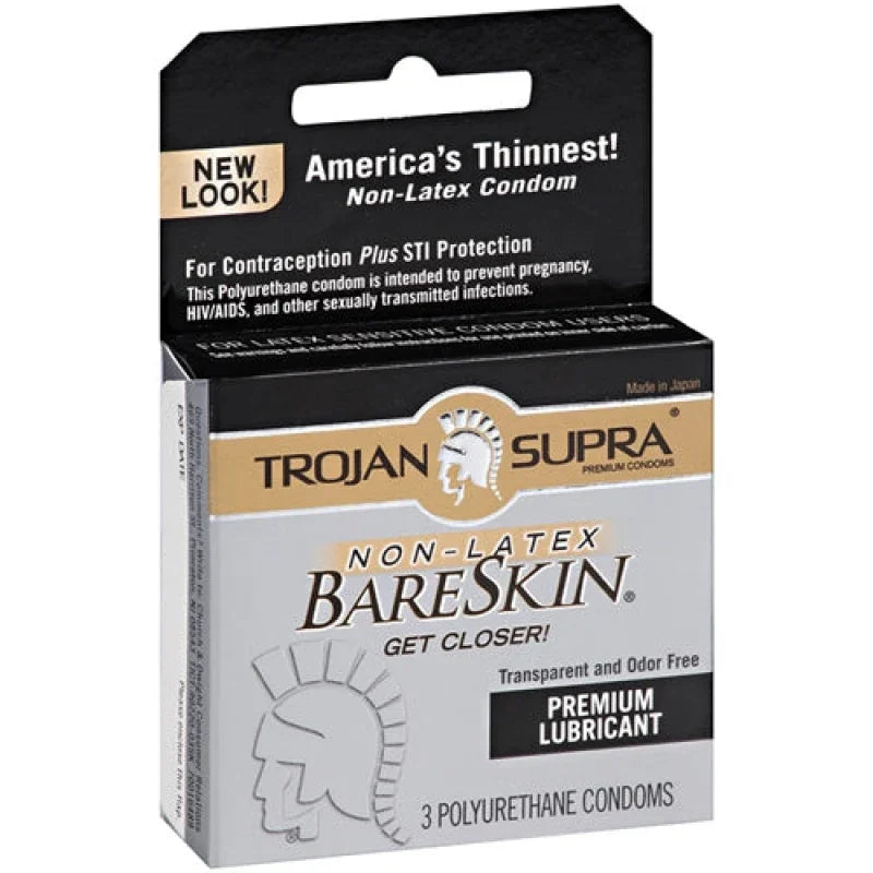 Trojan Supra Bareskin Polyurethane - 3 Pack