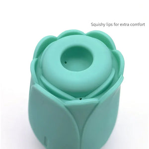 Tulip Pro 15-Function Suction Vibe With Wireless Charging - Teal Blue - MyPleasure