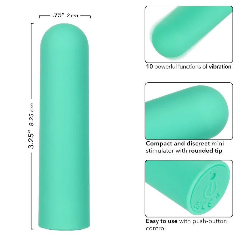 Turbo Buzz Rounded Bullet - Green - MyPleasure