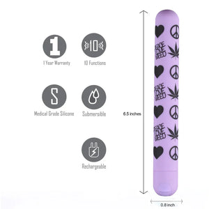 Unity X-Long Plw Print Super Charged Bullet - 420 Series - Violet