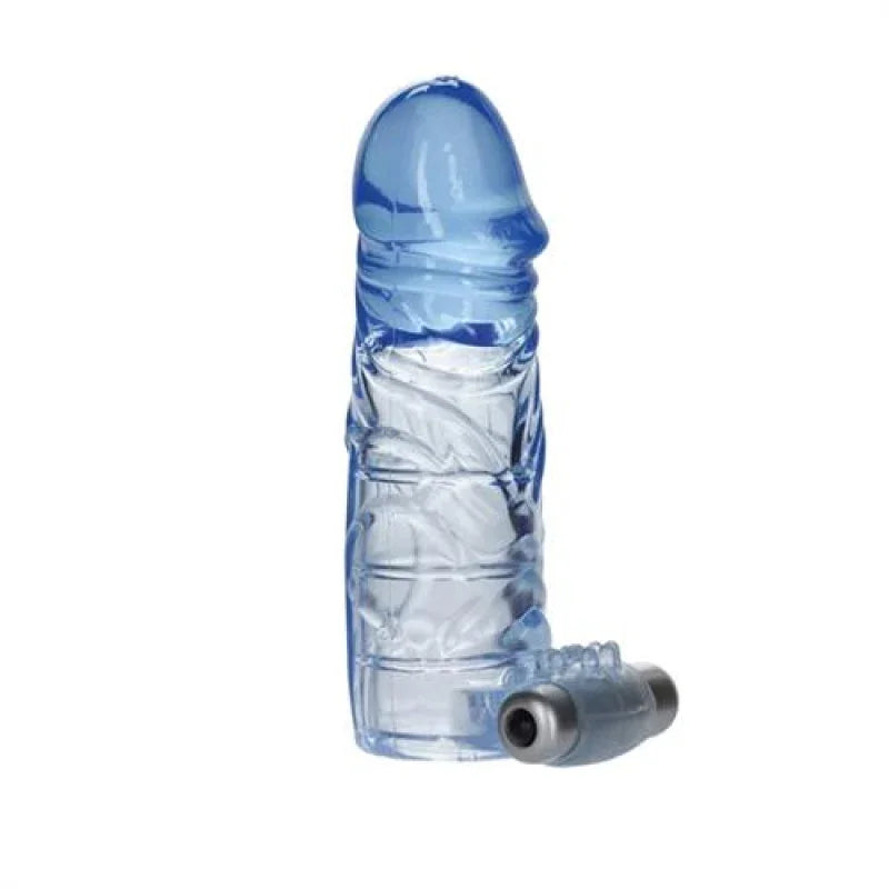 Up Extended It Up Vibrating Extension Sleeve - Blue - MyPleasure