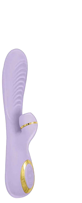 Vibes of New York Ribbed Suction Massager - Lavender