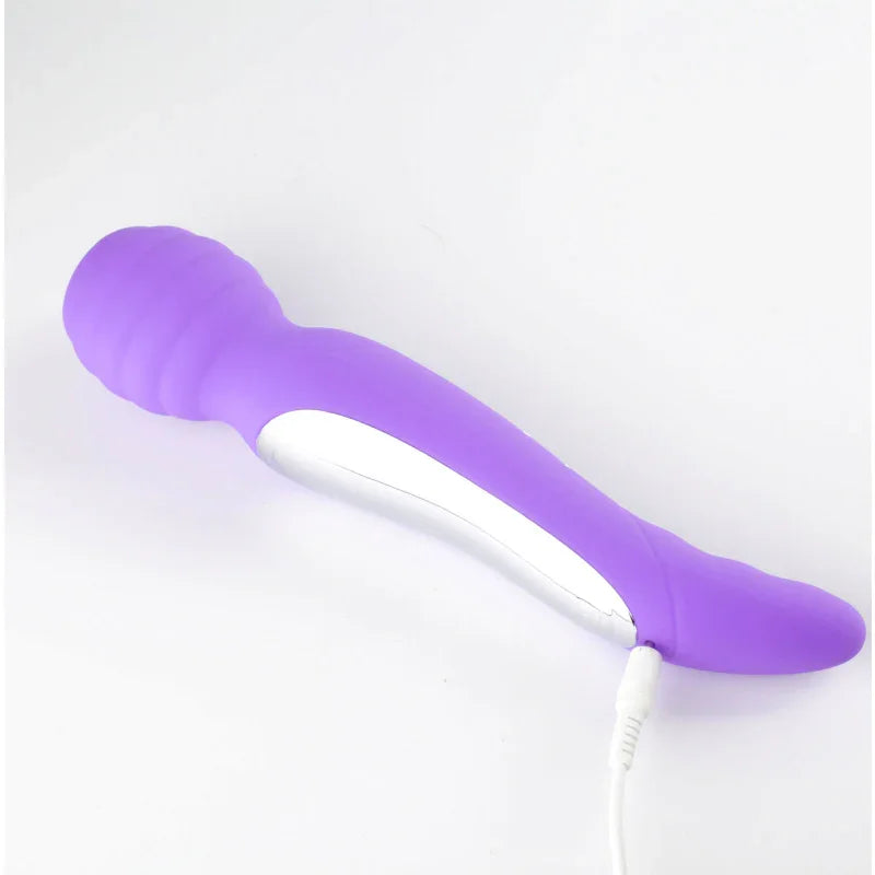 Zoe Twisty Dual Vibrating Pleasure Wand - Purple