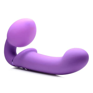 10x Ergo- Fit G-Pulse Inflatable and Vibrating Strapless Strap- on - Purple