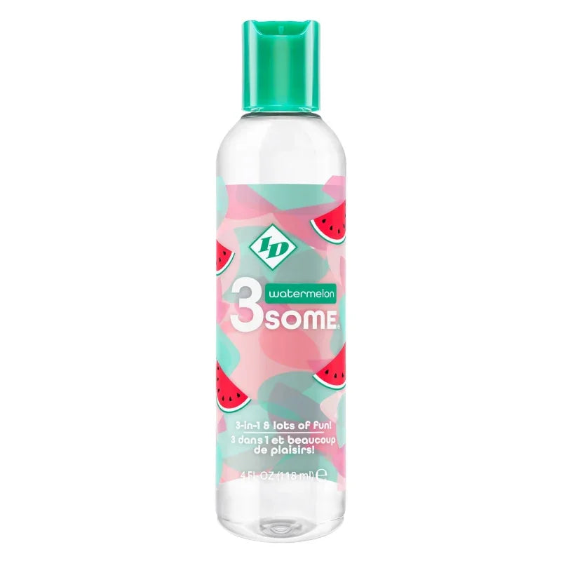 3some 3-in-1 Lubricant - Watermelon - 4 Fl. Oz. - MyPleasure