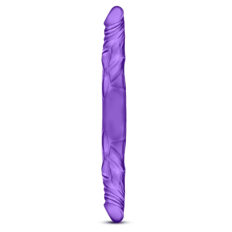 B Yours 14" Double Dildo - Purple