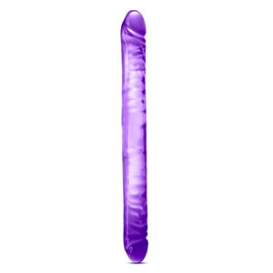 B Yours 18" Double Dildo - Purple