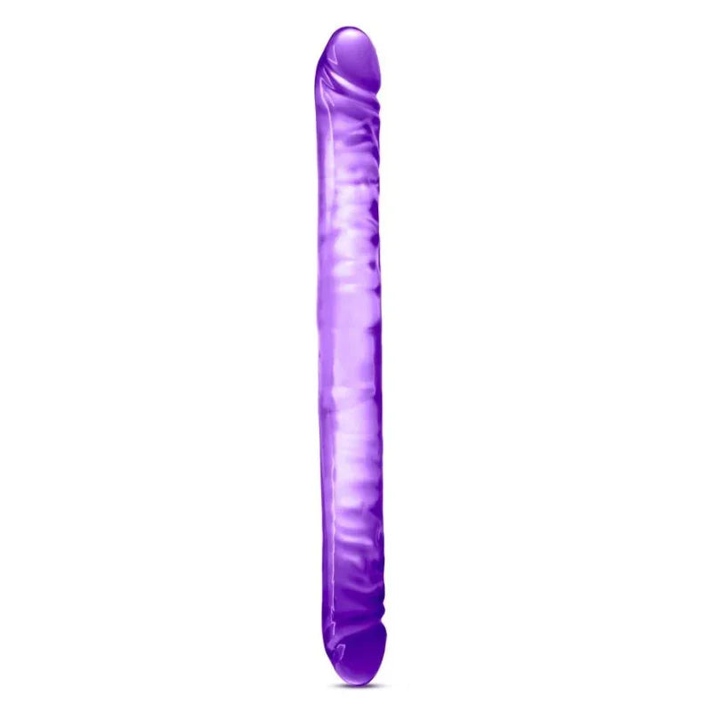 B Yours 18" Double Dildo - Purple