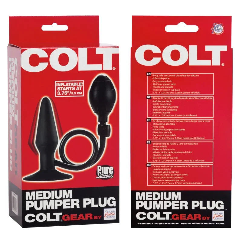 Colt Medium Pumper Plug - Black - MyPleasure