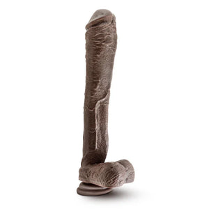 Dr. Skin Mr. Ed 13" Dildo With Suction Cup - Chocolate