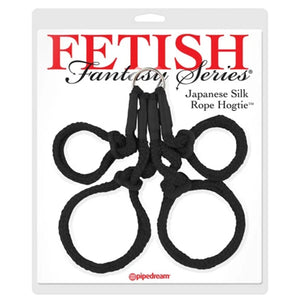Fetish Fantasy Series Japanese Silk Rope Hogtie - Black