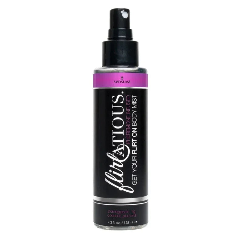 Flirtatious Pheromone Infused Body Mist - Pomegranate, Fig, & Plumeria - 4.2 fl.oz /125ml - MyPleasure