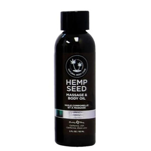 Hemp Seed Massage Oil - 2 Fl. Oz. - Lavender - MyPleasure
