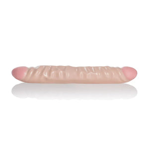 Ivory Duo 12 Inches Veined Double Dong - MyPleasure