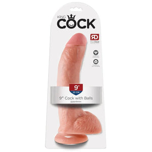 King Cock 9-Inch Cock With Balls - Flesh - MyPleasure