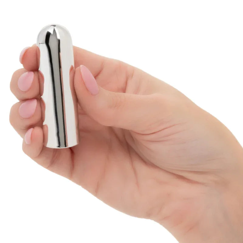 10 Function Rechargeable Bullet - Silver - MyPleasure