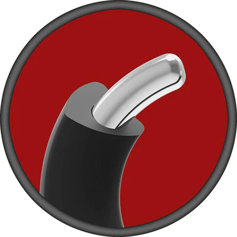 Hybrid Silicone Covered Metal Cock Ring - 35mm
