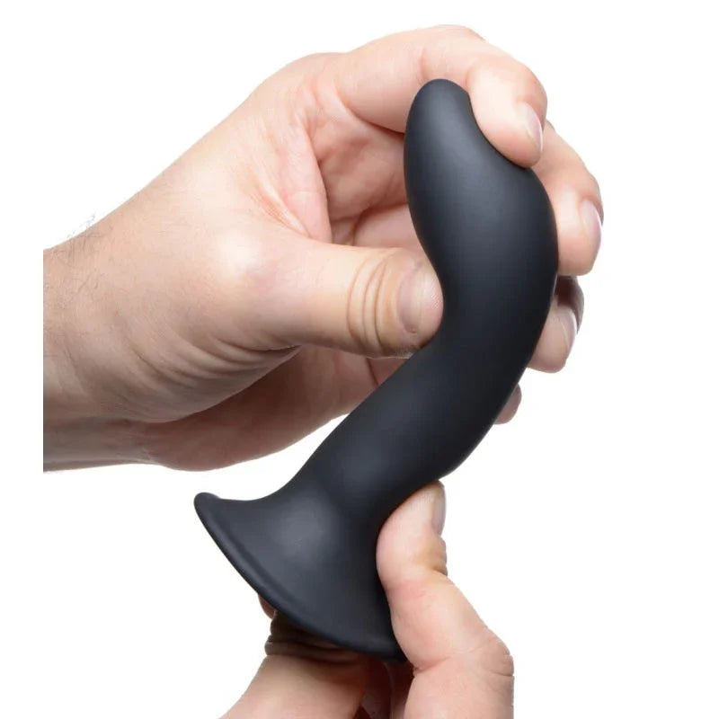 Squeezable Slender Dildo - Black