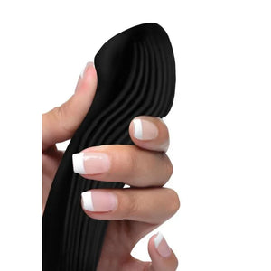 7x Bendable Silicone Rabbit Vibrator - Black