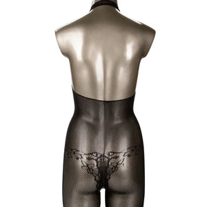 Scandal Plus Size Halter Lace Body Suit