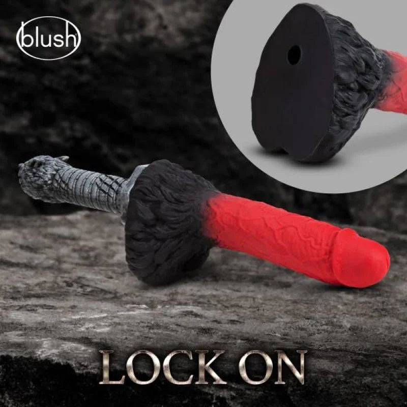 The Realm - Lycan - Lock on Werewolf Dildo - Red