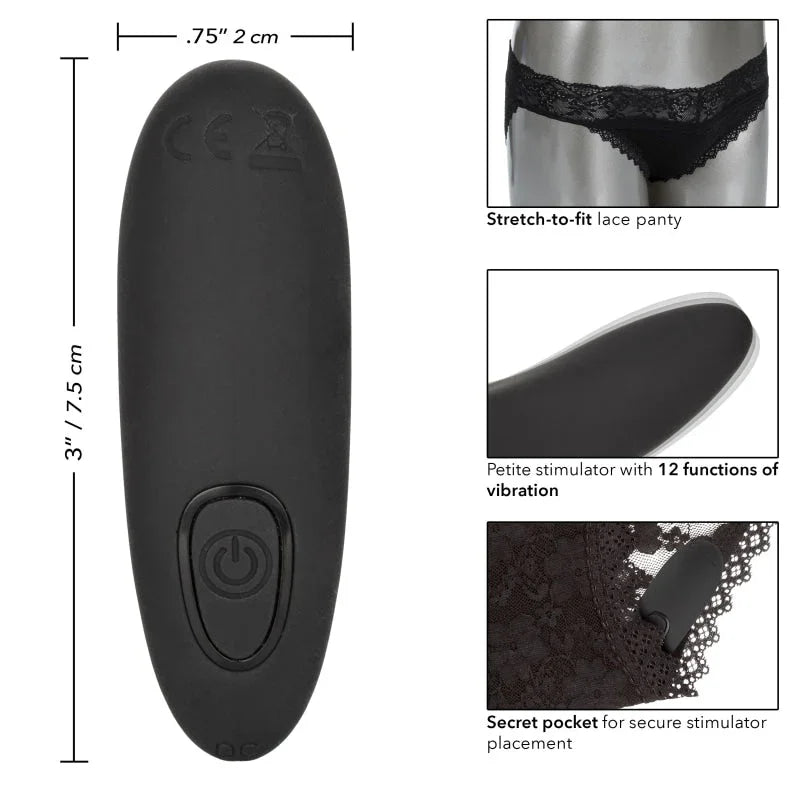 Remote Control Lace Panty Set - L/xl