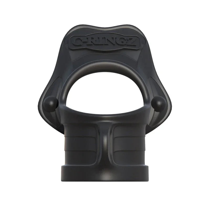 Fantasy C-Ringz Rock Hard Ring and Ball-Stretcher - Black