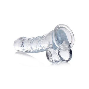 Jock C -Thru 8 Inch Dildo With Balls - Clear