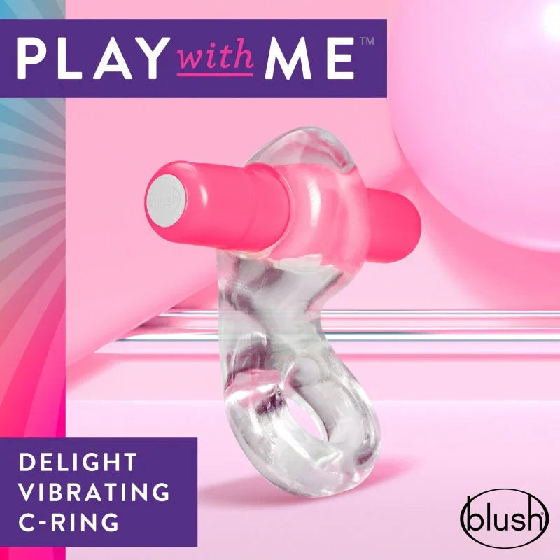 Play With Me Delight Vibrating C-Ring - Pink