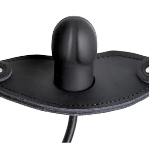 Silencer Inflatable Locking Penis Gag - Black
