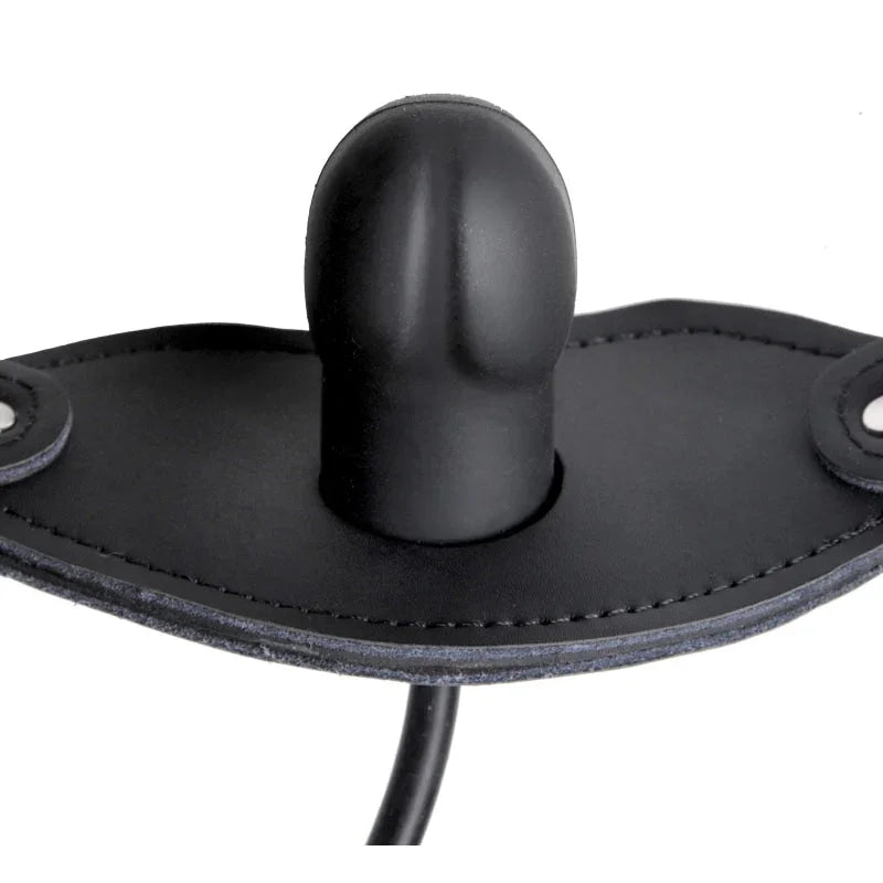 Silencer Inflatable Locking Penis Gag - Black