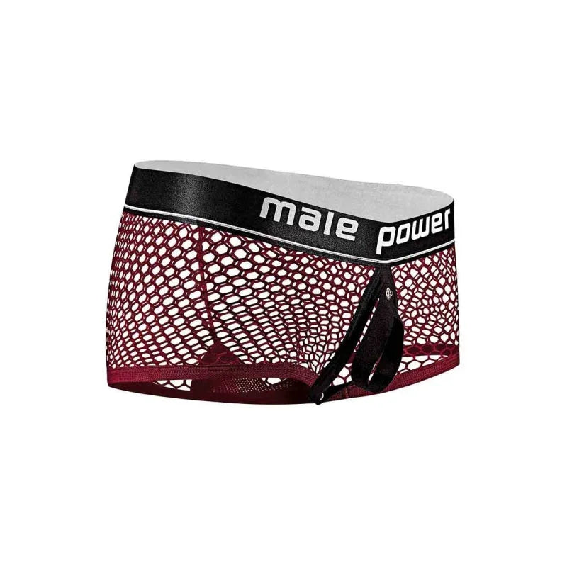 Cock Pit Net Mini Cock Ring Short - Medium - Burgundy