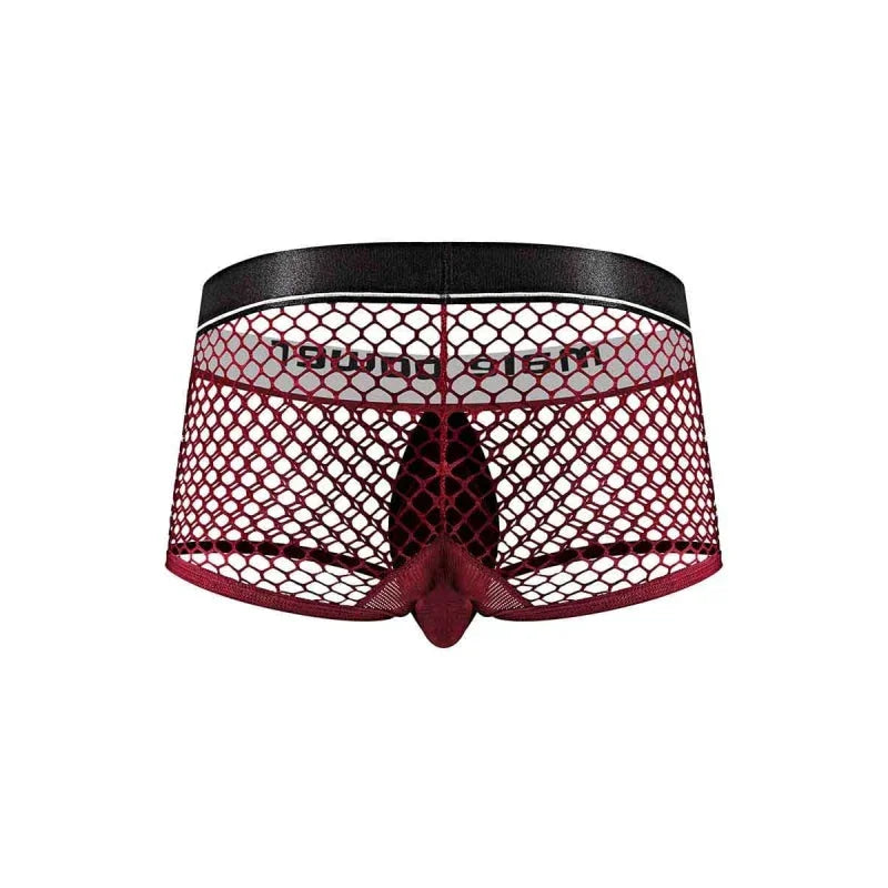 Cock Pit Net Mini Cock Ring Short - Medium - Burgundy