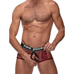 Cock Pit Net Mini Cock Ring Short - Extra Large - Burgundy